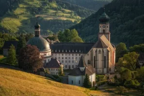 Klášter Fischingen pohled z kopce