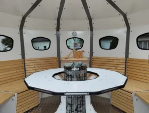UFO sauna Stelzenhaus Thomas Werts interier