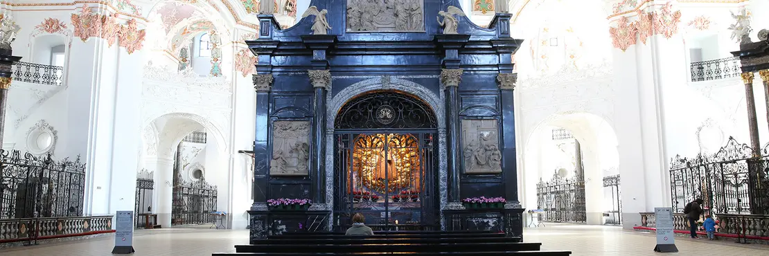Einsiedeln kaple milosti s černou madonou
