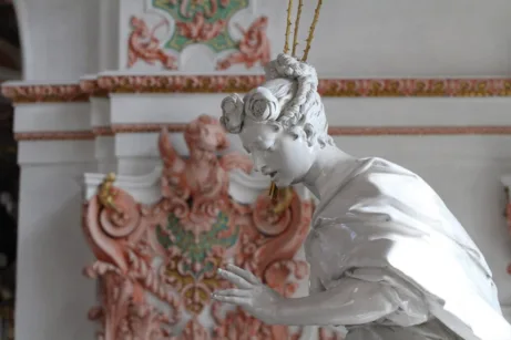 Klášter Einsiedeln socha anděla