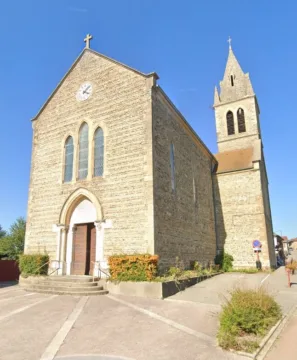 Oblázkový kostel Valencogne