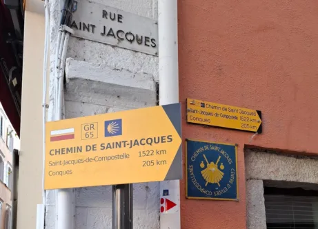 Le Puy en Velay Via podiensis směrovka