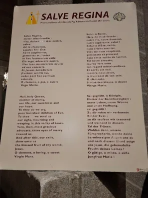 Le Puy en Velay katedrála Sv. Jakub modlitba k Madoně
