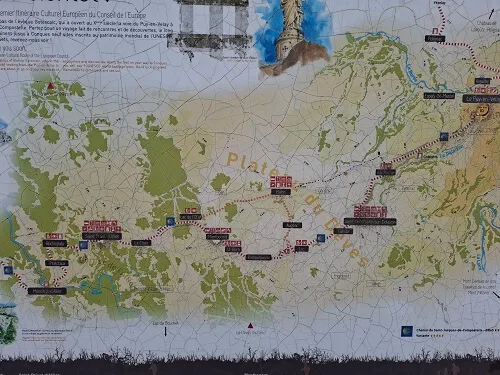 Via Podiensis mapa