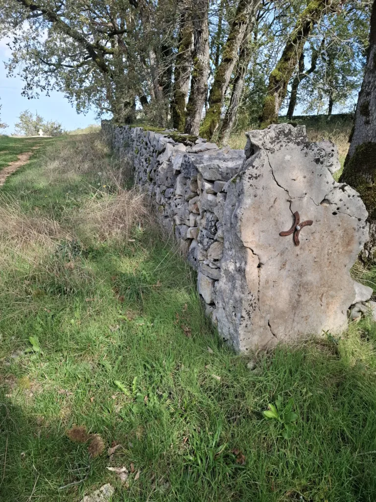 Suchá vápencová zídka