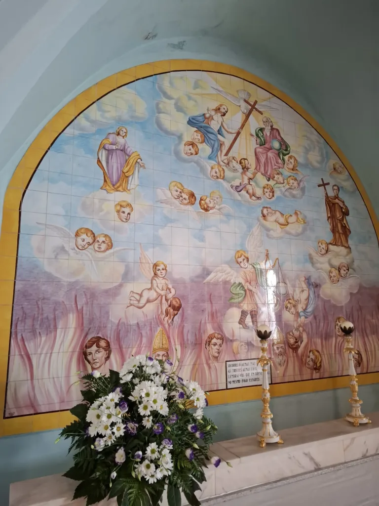 Aguacadoura moderní azujelos nový kostel