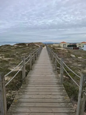 Camino Portugues dřevěný chodník