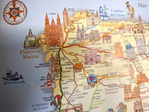 Svatojakubská cesta z&nbsp;Porta mapa