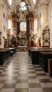 Stará Boleslav kostel Nanebevzetí Pany Marie interier