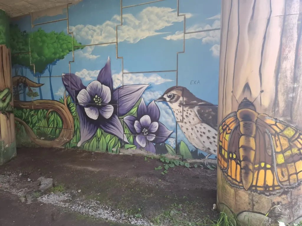 Pontevedra příchod mural