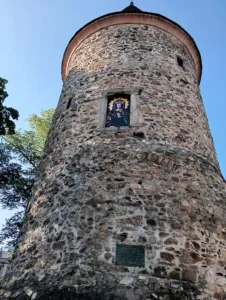 Klatovy věž paní s halvou manžela