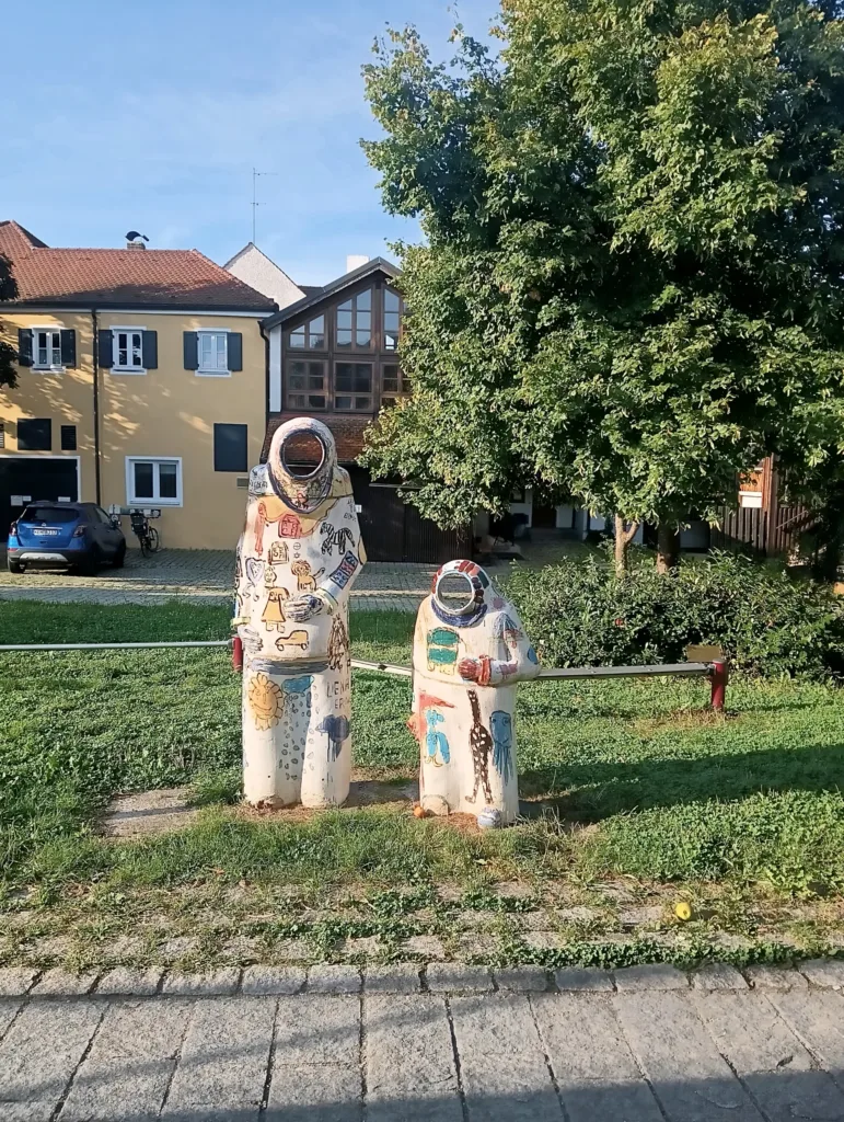 Kelheim umění na břehu