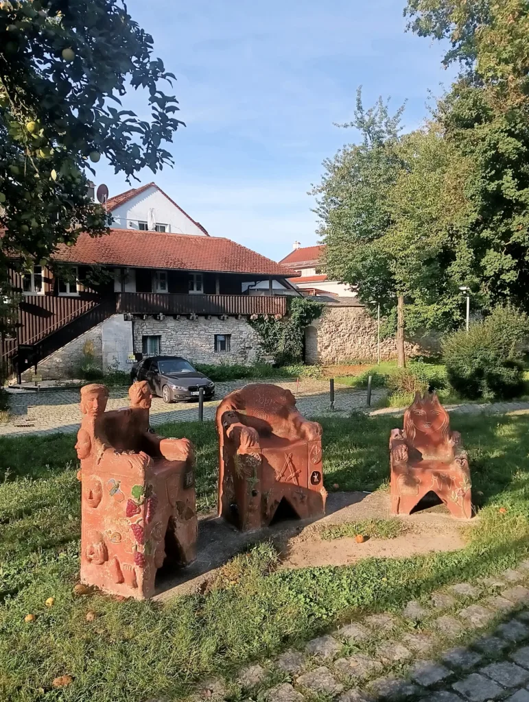 Kelheim umění na břehu