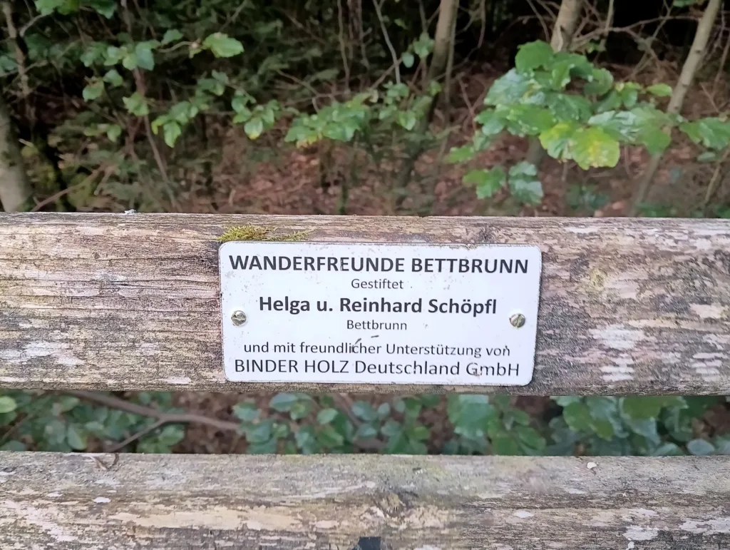 Bettbrunn darovací lavička