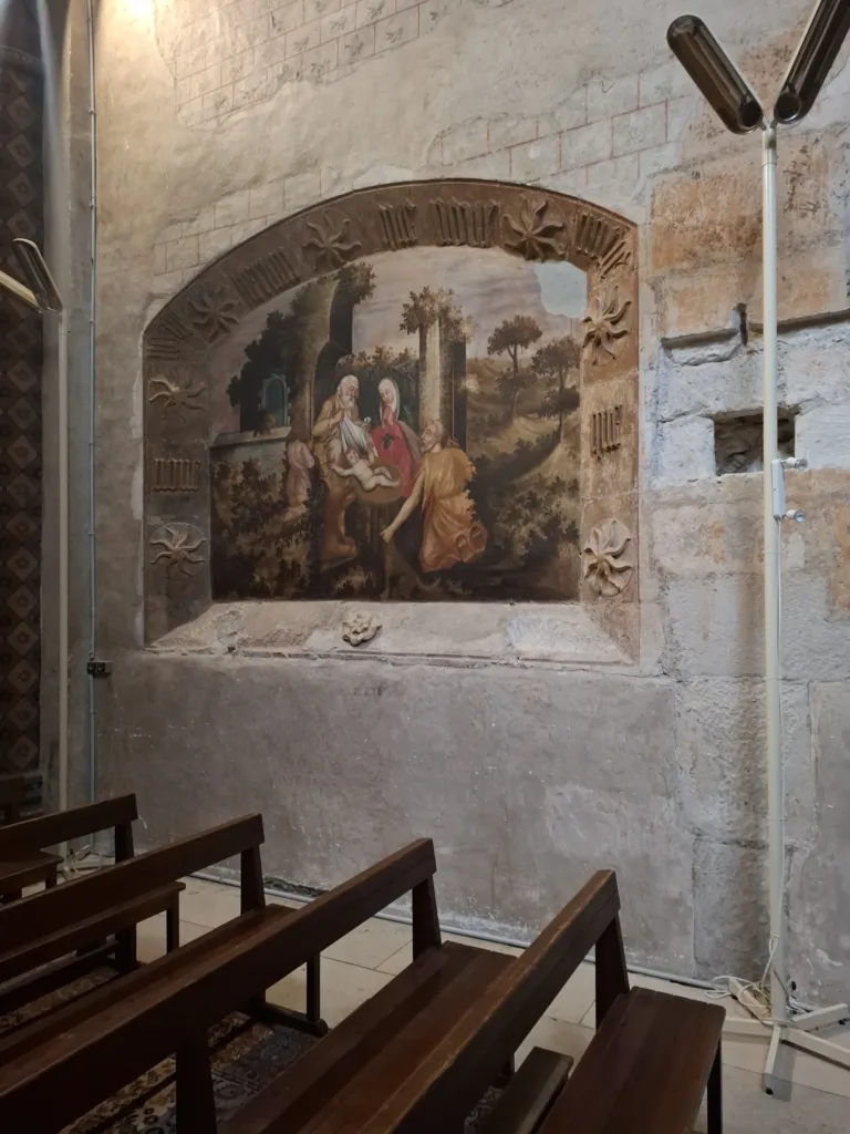 Cahors katedrála freska Svatá rodina