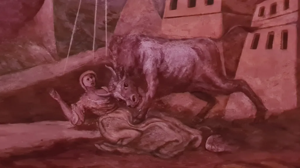 Svatá Hora Příbram zázrak záchrana před býkem