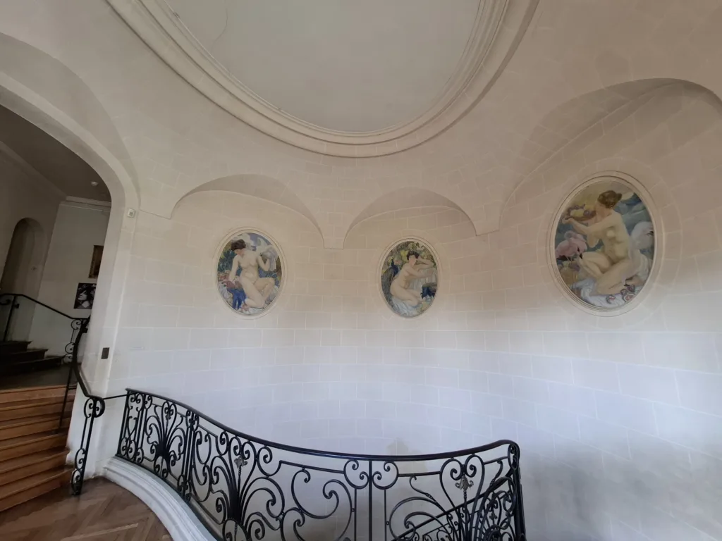 Vila Arnaga schodiště horní část