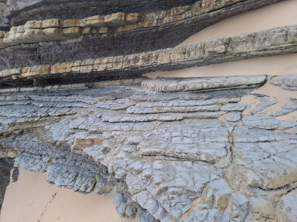 San Sebastian odliv pískovcové police