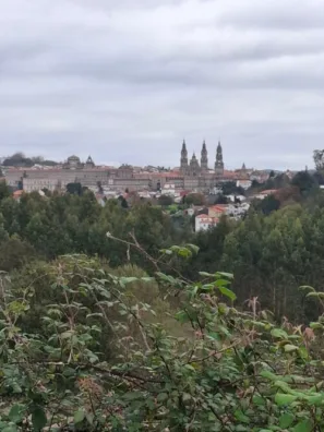 Santiago de Compostela pohled na katedrálu
