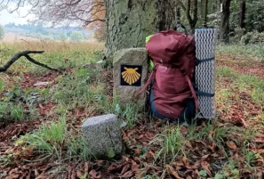 Všerubská svatojakubská cesta patník před Příbramí (1)