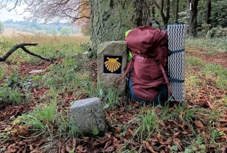 Všerubská svatojakubská cesta patník před Příbramí (1)