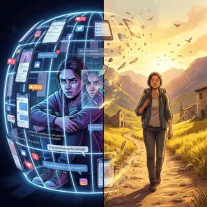 Digitální detox vyskočení z klece